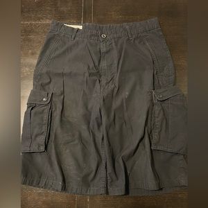 Black Levi cargo shorts
